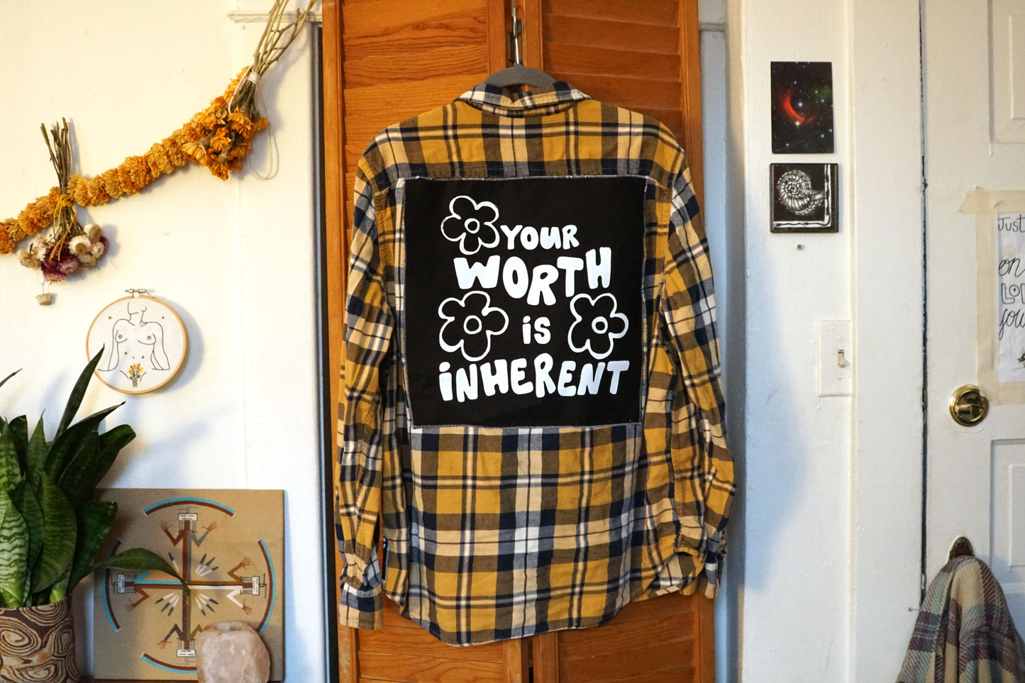 Flannel Your Worth is Inherent Patch (XL)