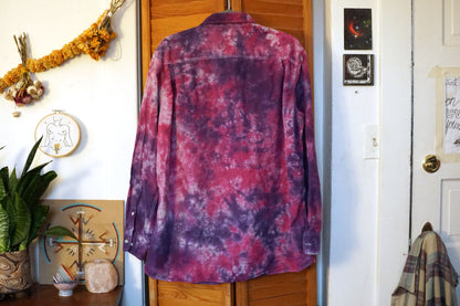 Flannel Hand Dyed Purple (XL)