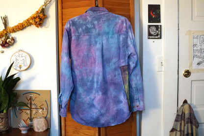 Chambray Hand Dyed Purple and Blue (M)