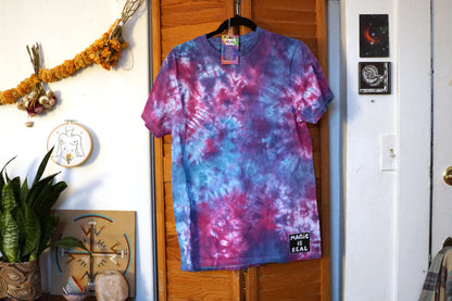 Cotton Hand Dyed Purple and Blue T-Shirt (M)