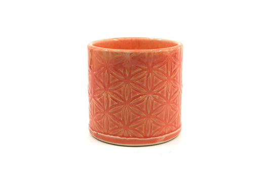 Flower of Life Pink and Orange Cup