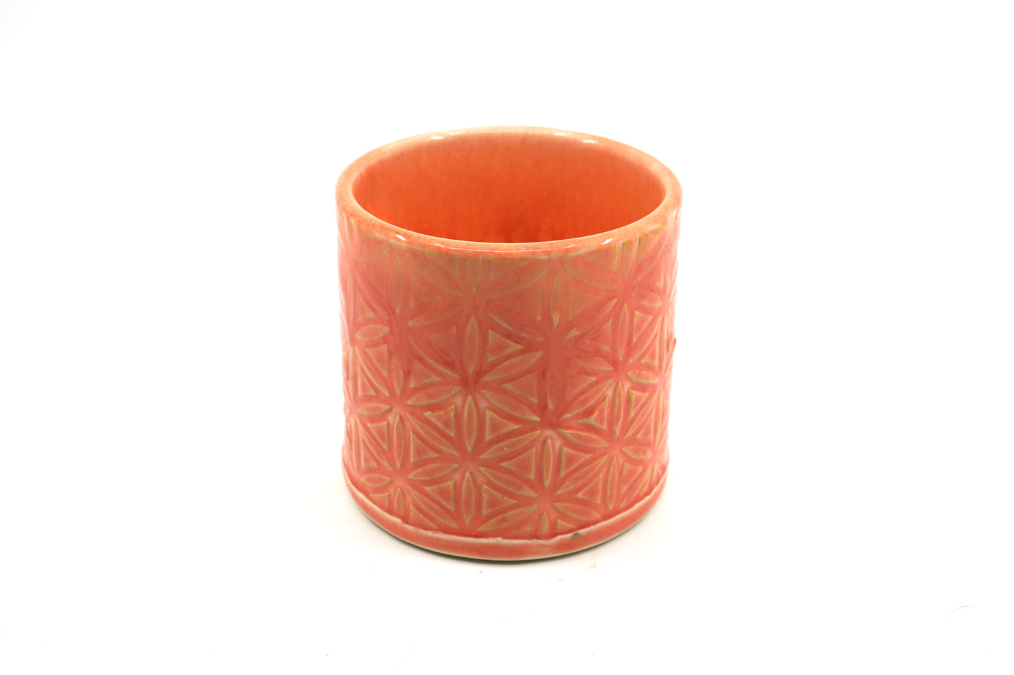 Flower of Life Pink and Orange Cup