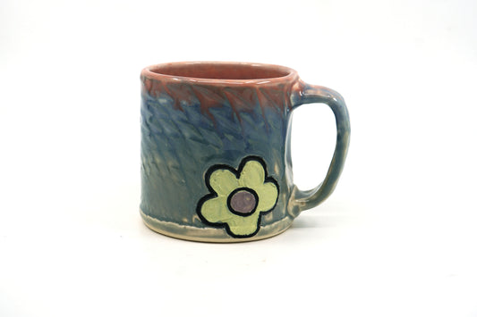 Fibonacci Green, Blue and Pink Mug