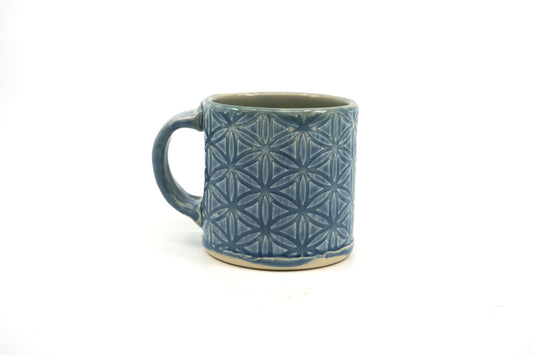 Flower of Life Blue and Green Mug