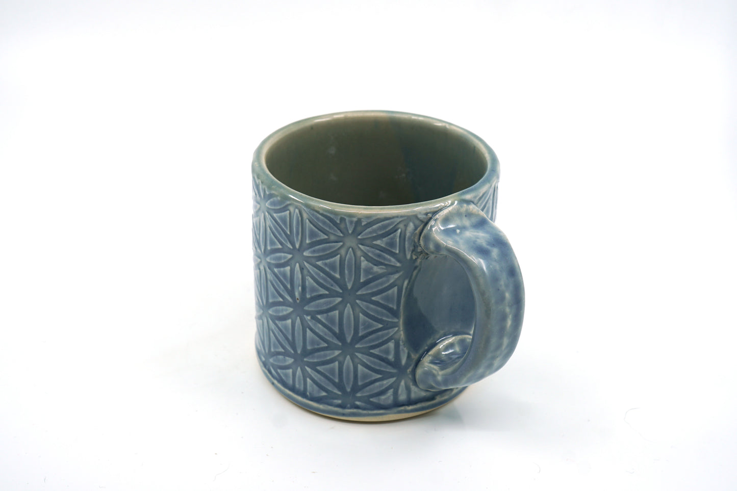 Flower of Life Blue and Green Mug